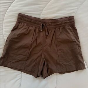 lululemon Dance Studio Brown High Waist Shorts - Sz 8